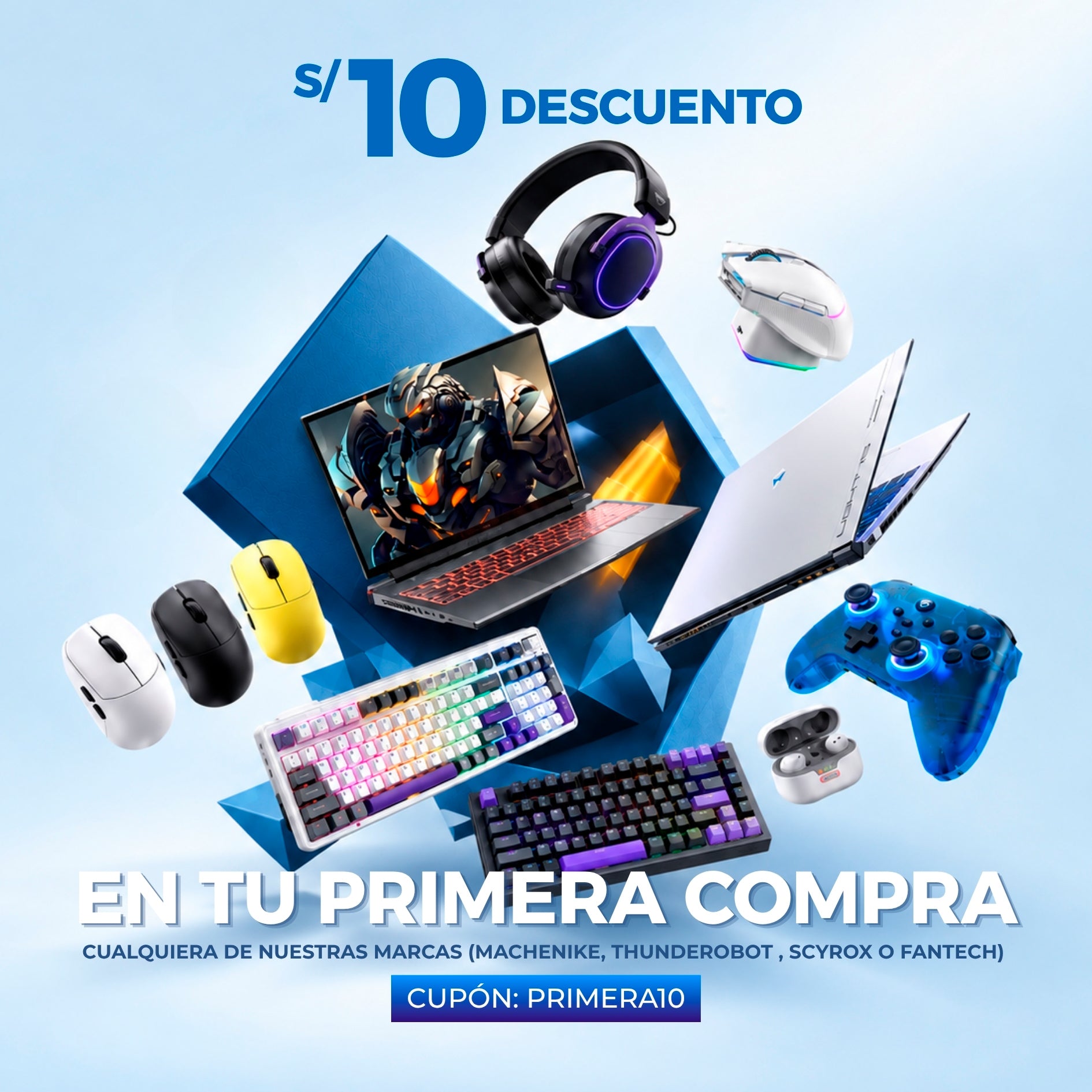 S/10 de descuento en tu primera compra - Cupón PRIMERA10